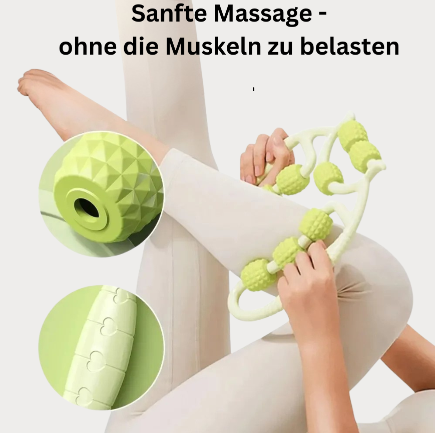 Leg RelaxPro™ – 12-Rollen Beinmassagegerät für Entspannung, Durchblutung & Straffung