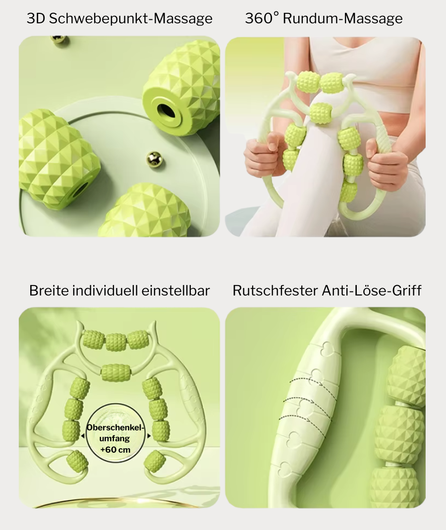 Leg RelaxPro™ – 12-Rollen Beinmassagegerät für Entspannung, Durchblutung & Straffung