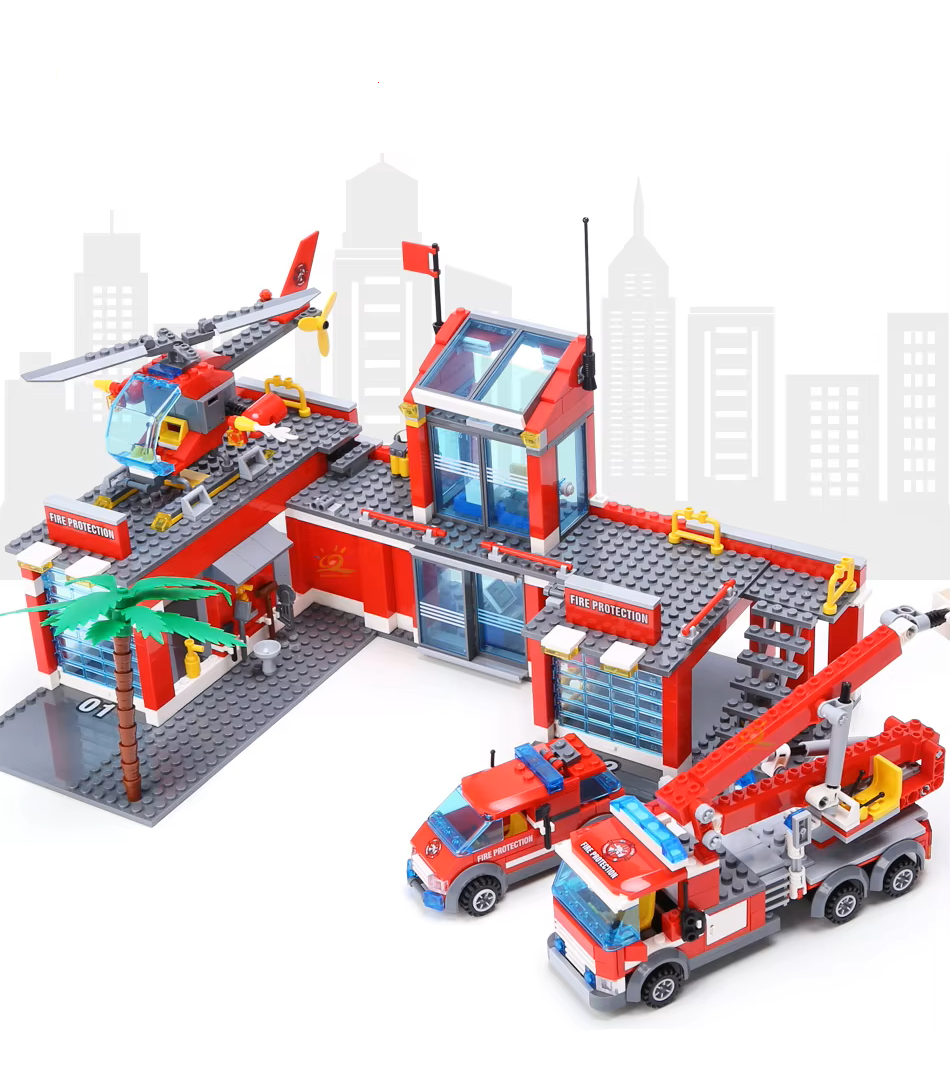 Feuerwehrstation Deluxe – 774-teiliger Bauspaß für Kinder