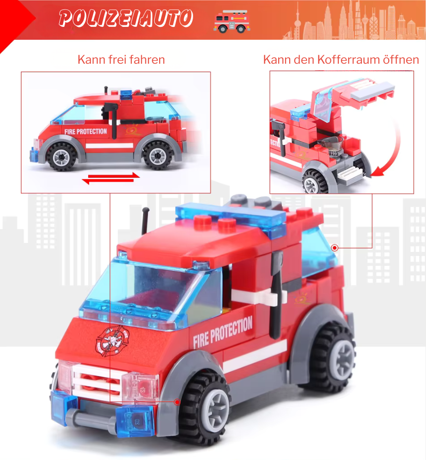 Feuerwehrstation Deluxe – 774-teiliger Bauspaß für Kinder